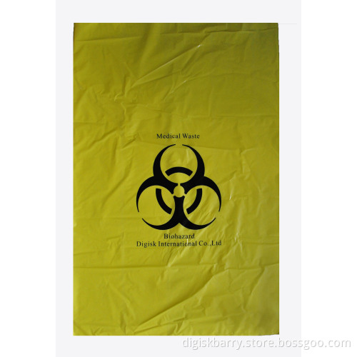 Biohazard Bag (Yellow Color with Biohazardous Symbol printing)
